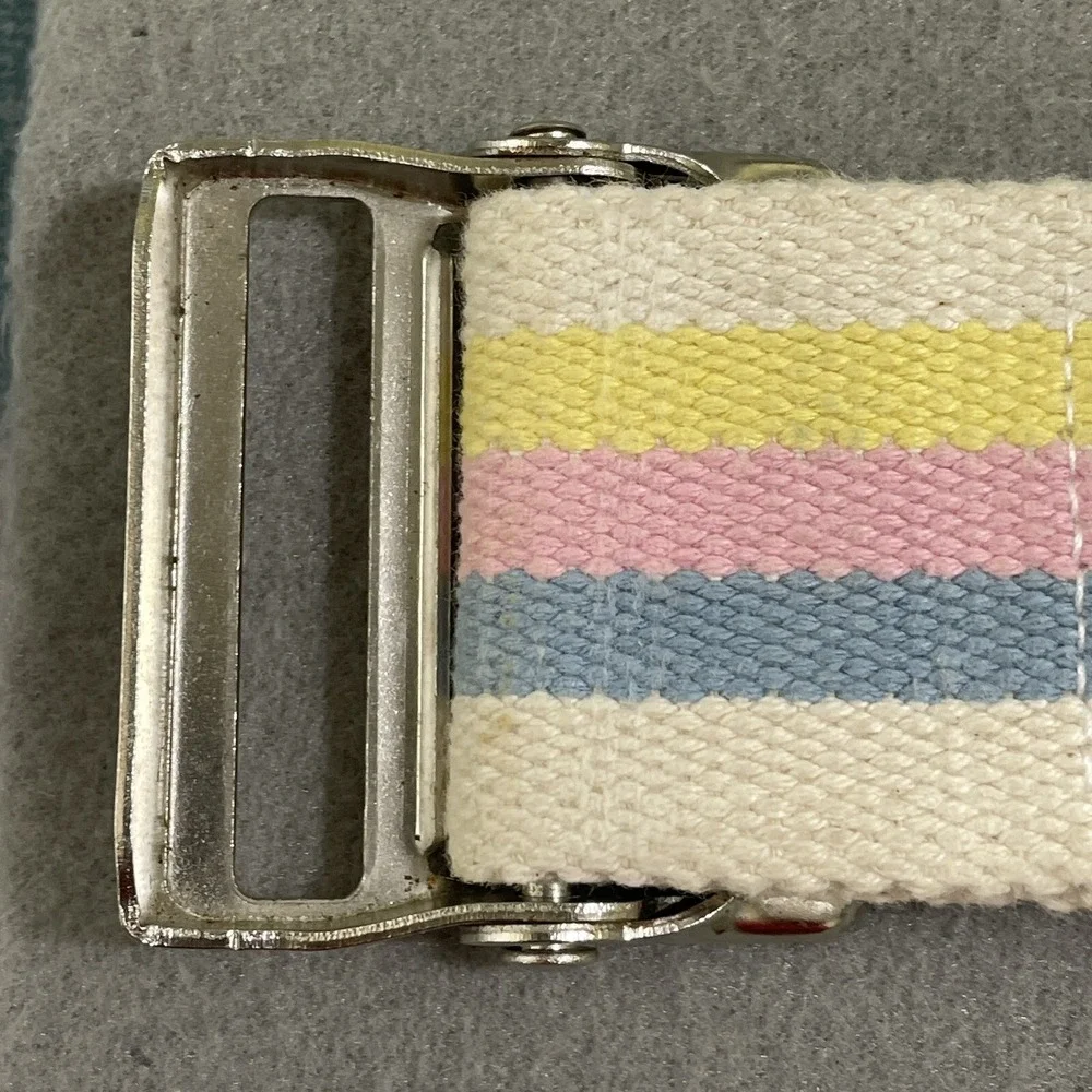Vintage Belt 100% Cotton Metal Buckle Gait Mobility Unisex 48